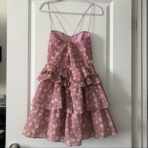 Celina Dress in Lavender Handprint Dot - Picture 9 of 11